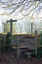 Countryside gate in Sussex, England. Royalty Free Stock Photo