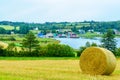 Countryside and haystacks near French River, PEI