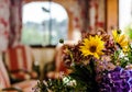 Countryside house comfortable interior in alsacien style Royalty Free Stock Photo