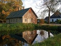 Countryside house at the lake Royalty Free Stock Photo