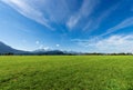 Countryside Landscape with Alps - Bavaria Germany Royalty Free Stock Photo