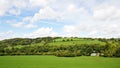 Countryside Landscape of Green Fields Royalty Free Stock Photo