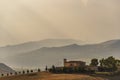 Countryside landscape in Val d`Agri, Basilicata