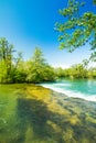 Beautiful green Mreznica river in Croatia Royalty Free Stock Photo