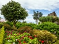 Countryside of Madeira island, Portugal, rural landscape, village