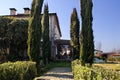 A countryside manor house on a sunny day. Vila do Conde, Portugal Royalty Free Stock Photo