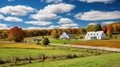 countryside new england farm Royalty Free Stock Photo