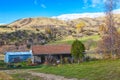 Countryside of New Zealand in the late autumn, Cardrona Valley Road, Cardrona, South Island, New Zealand Royalty Free Stock Photo