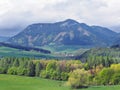 Countryside with Pravnac hill near Bobrovnik Royalty Free Stock Photo