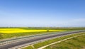 Countryside road in spring Royalty Free Stock Photo