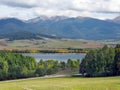 Countryside with Rohace mountains, Slovakia Royalty Free Stock Photo