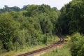 Countryside single track, Severn Valley Railway