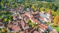 Countryside town of stone houses in france Royalty Free Stock Photo