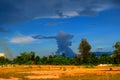 The countryside where rain clouds form Royalty Free Stock Photo