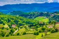 Countryside in Zagorje, Croatia. Royalty Free Stock Photo