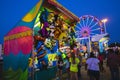 County Fair at night, Games on the midway Royalty Free Stock Photo