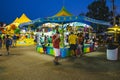 County Fair at night, Games on the midway Royalty Free Stock Photo