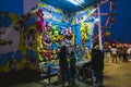 County Fair at night, Games on the midway Royalty Free Stock Photo