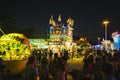 County Fair at night, Games on the midway Royalty Free Stock Photo