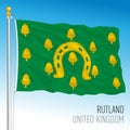 County of Rutland flag, United Kingdom, vector illustration