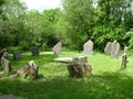 Stone circle at the Irish National Heritage Park.