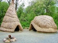 Thatched huts at the Irish National Heritage Park.