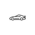 Coupe car line icon Royalty Free Stock Photo