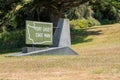 Coupeville, Washington - July 6, 2019: Sign for Fort Casey State Park on Whidbey Island. Park features an abandoned military base