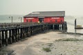 Coupeville Washington on Whidbey Island with pier and historic building