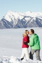 Couple Admiring Mountain View