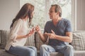 Couple having a quarrel Royalty Free Stock Photo