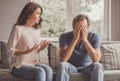 Couple having a quarrel Royalty Free Stock Photo