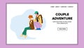 couple adventure vector