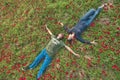 A Couple in Anemones Field