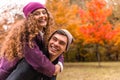 Couple on autumn walk