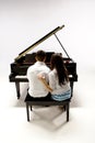 Couple with baby Grand piano 1