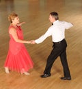 Couple ballroom dancing