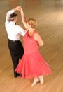 Couple ballroom dancing