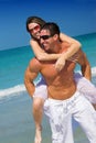 Couple at beach Royalty Free Stock Photo