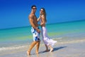 Couple at beach Royalty Free Stock Photo