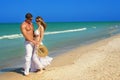 Couple at beach Royalty Free Stock Photo