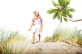 Couple Beach Bonding Getaway Romance Holiday Concept Royalty Free Stock Photo