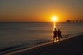 Couple on the Beach in Destin, Fla Royalty Free Stock Photo