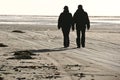 Couple at the beach Island of Fanoe in Denmark