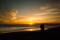 Couple on the beach - Stinson Beach, California