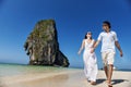 Couple Beach Vacation happiness Love Concept Royalty Free Stock Photo