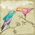 Couple of beautiful love birds