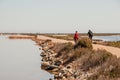 Couple on bicycles by the minor sea i