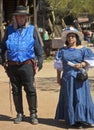A Couple in Blue at Goldfield Ghost Town, Arizona
