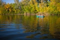 Couple in a boat Royalty Free Stock Photo